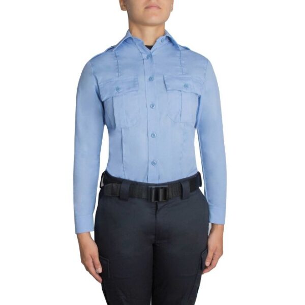 blauer womens l/s cotton shirt for full dress uniform