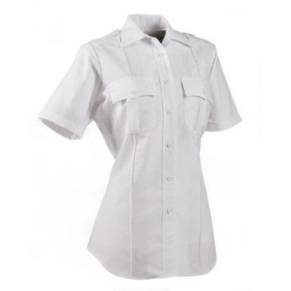 paragon plus™ women's short sleeve poplin shirt