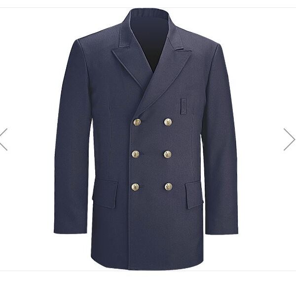 command 100% polyester men's double breasted dress coat