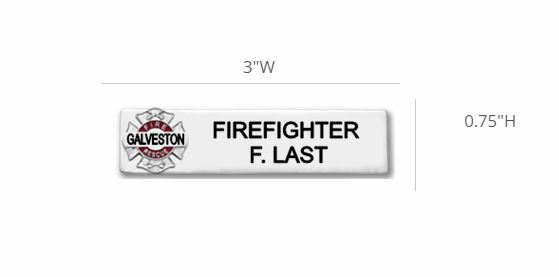 firefighter name plate