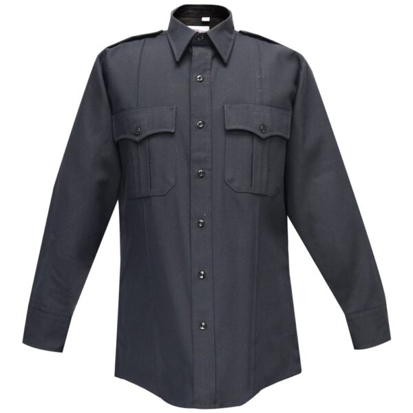 command 100% polyester men's long sleeve shirt w/zipper